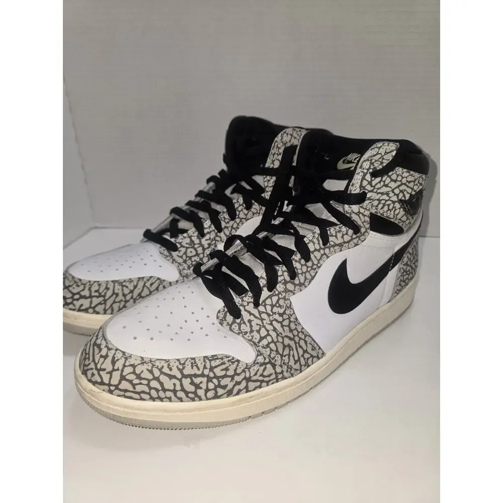 Jordan Air Jordan 1 Retro High OG White Cement Elephant Print DZ5485-052